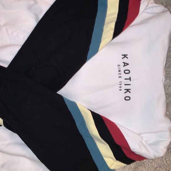 KAOTIKO- limited edition hoodie w/chevron detail - Picture 4 of 10